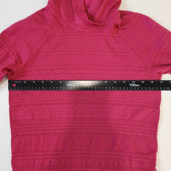 Lululemon Rest Less Hoodie Violet Red 8 Long Sleeve Textured Athletic W3BKFS - Picture 5 of 8